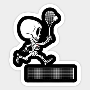 tenis skeleton halloween Sticker